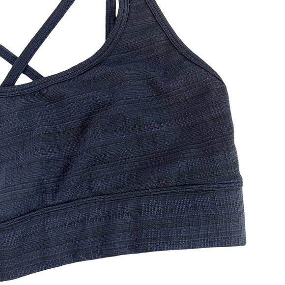 Prism Sport Sports Bra Strappy Blue Textured Women's Size Small - Picture 3 of 9